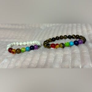 Multicolor Beaded Bracelet Set